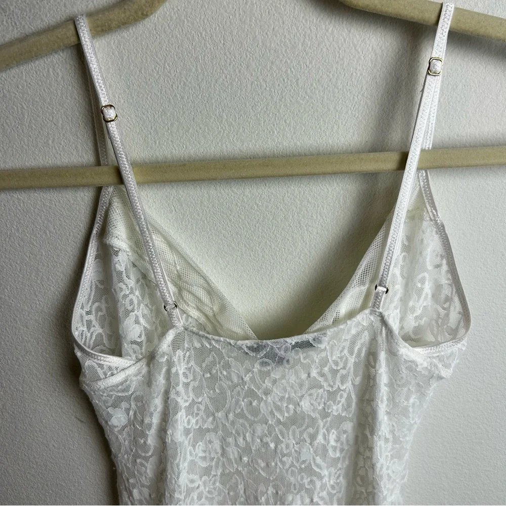 Vintage Victoria's Secret sheer white lace slip dress bridal size: M - Picture 11 of 11